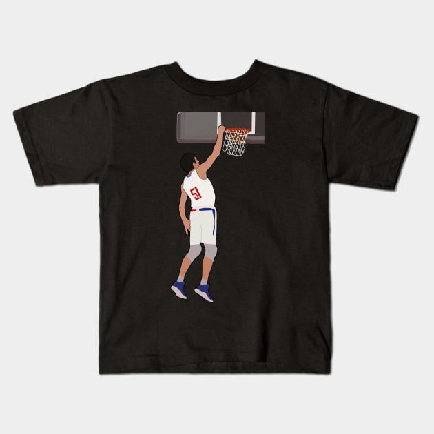 Boban Marjanovic Dunk - Los Angeles Clippers Kids T-Shirt by xavierjfong